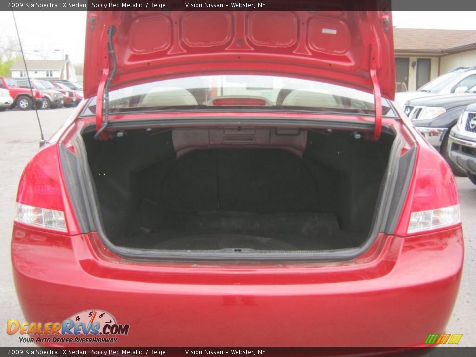 2009 Kia Spectra EX Sedan Spicy Red Metallic / Beige Photo #6