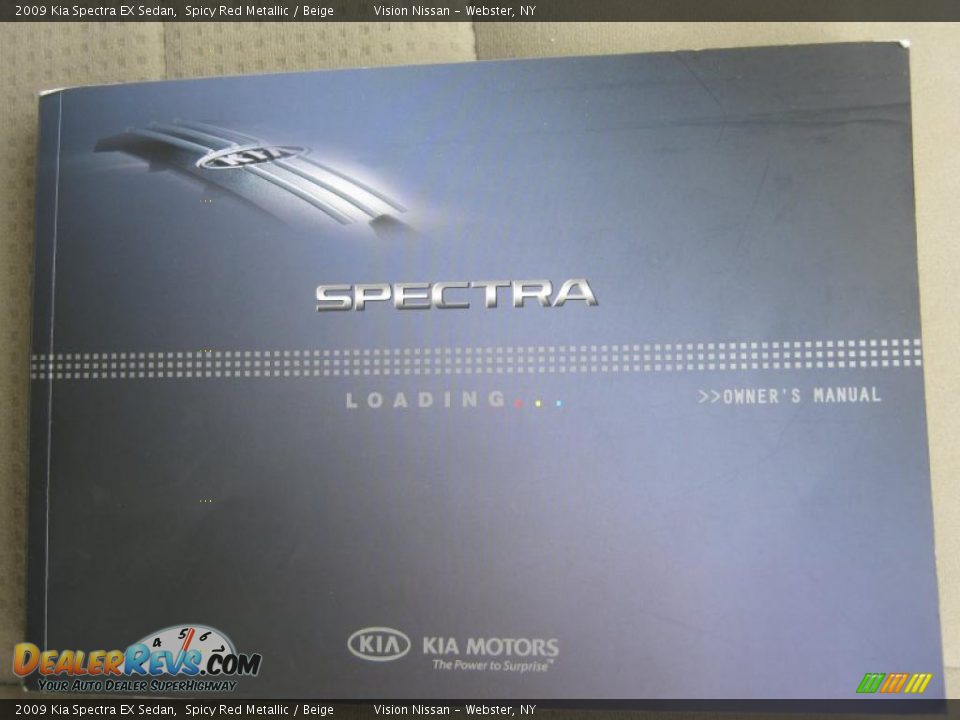 2009 Kia Spectra EX Sedan Spicy Red Metallic / Beige Photo #18