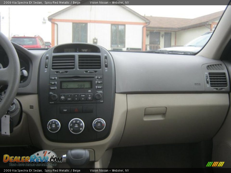 2009 Kia Spectra EX Sedan Spicy Red Metallic / Beige Photo #20