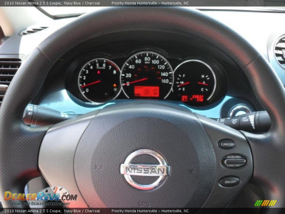 2010 Nissan Altima 2.5 S Coupe Navy Blue / Charcoal Photo #11