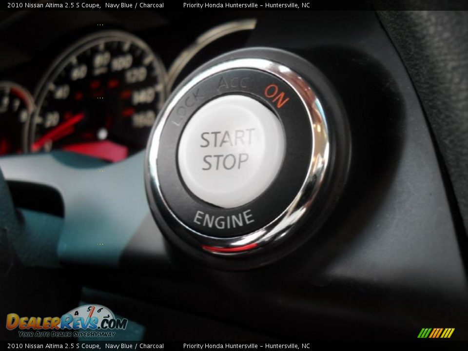 2010 Nissan Altima 2.5 S Coupe Navy Blue / Charcoal Photo #13