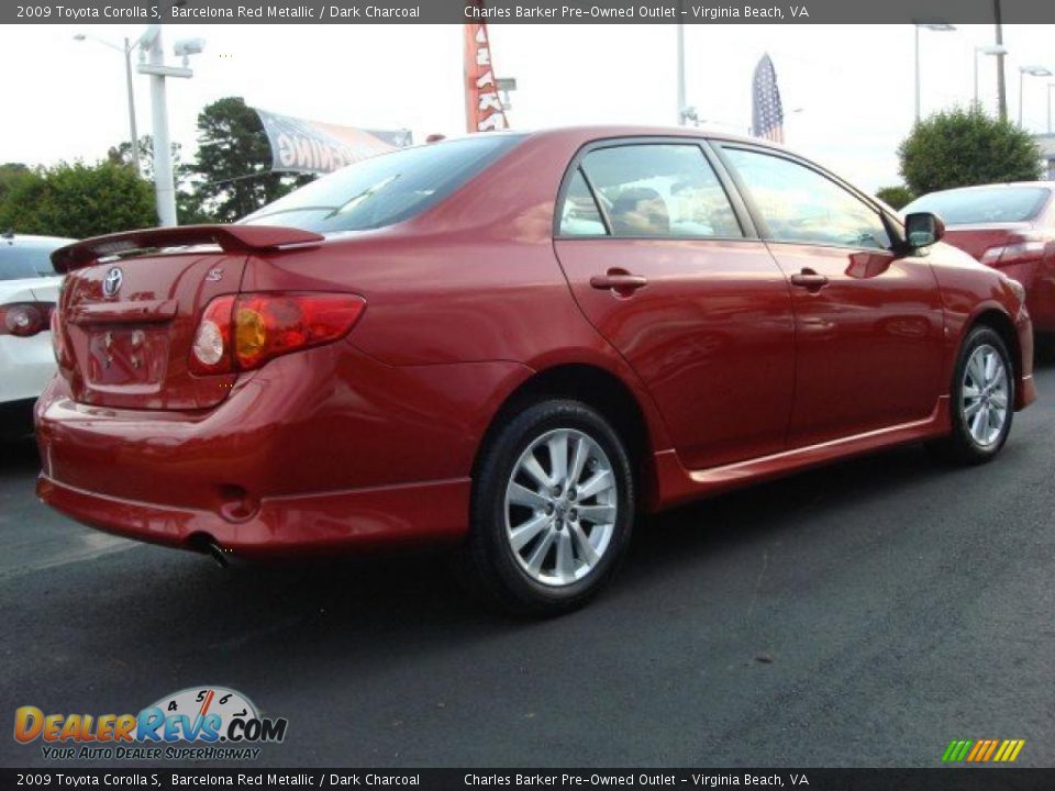 2009 toyota corolla s red #2