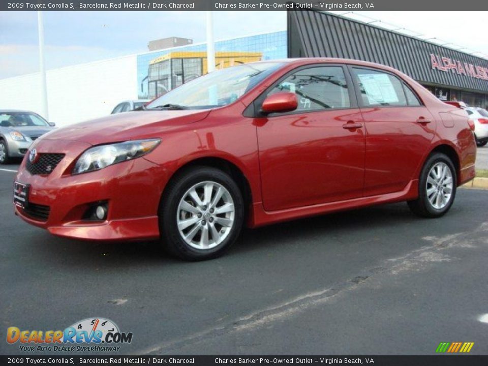 2009 toyota corolla s red #5