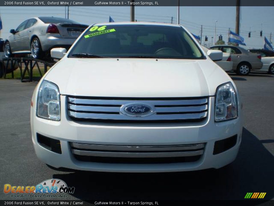2006 Ford Fusion SE V6 Oxford White / Camel Photo #2