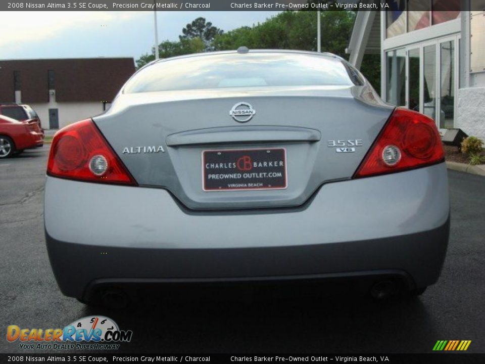 2008 Nissan Altima 3.5 SE Coupe Precision Gray Metallic / Charcoal Photo #4