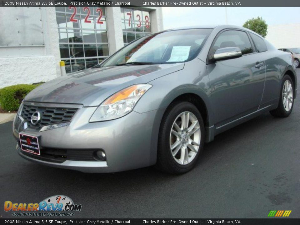 2008 Nissan Altima 3.5 SE Coupe Precision Gray Metallic / Charcoal Photo #7