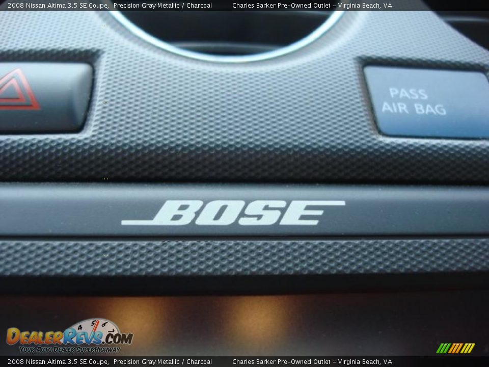 2008 Nissan Altima 3.5 SE Coupe Precision Gray Metallic / Charcoal Photo #16