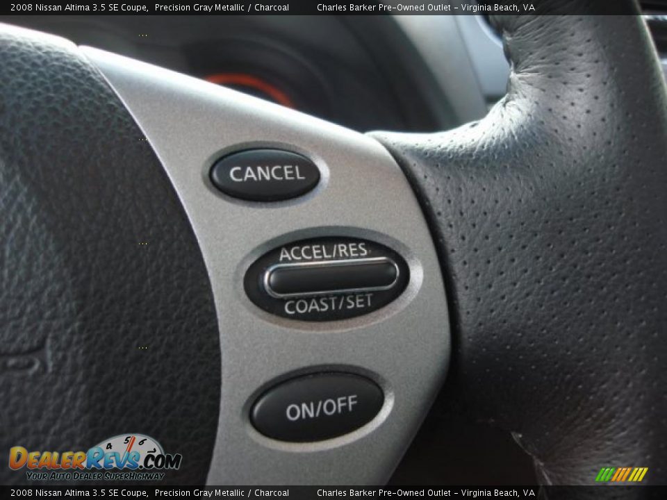 2008 Nissan Altima 3.5 SE Coupe Precision Gray Metallic / Charcoal Photo #20