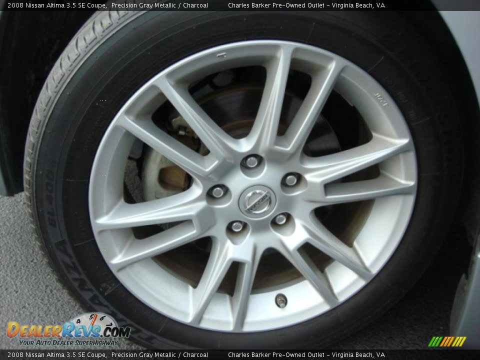 2008 Nissan Altima 3.5 SE Coupe Precision Gray Metallic / Charcoal Photo #21