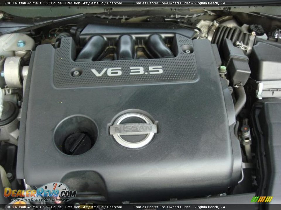 2008 Nissan Altima 3.5 SE Coupe Precision Gray Metallic / Charcoal Photo #23
