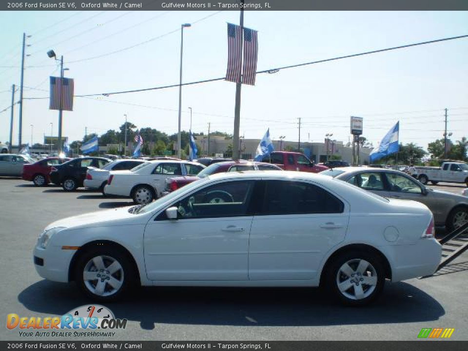 2006 Ford Fusion SE V6 Oxford White / Camel Photo #4
