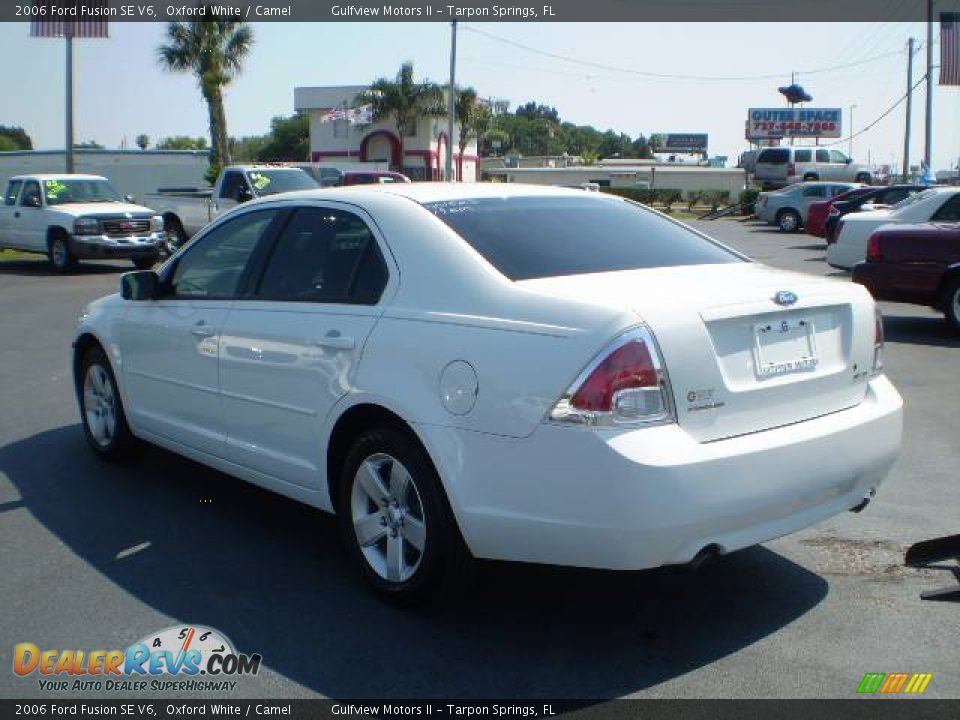 2006 Ford Fusion SE V6 Oxford White / Camel Photo #5