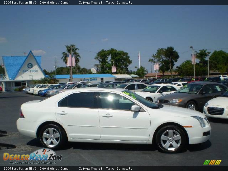 2006 Ford Fusion SE V6 Oxford White / Camel Photo #8