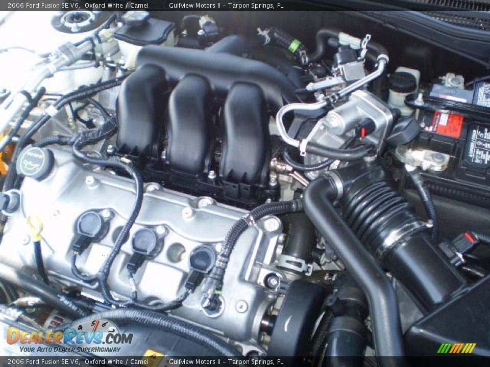 2006 Ford Fusion SE V6 Oxford White / Camel Photo #11