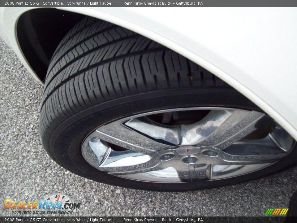2008 Pontiac G6 GT Convertible Ivory White / Light Taupe Photo #4
