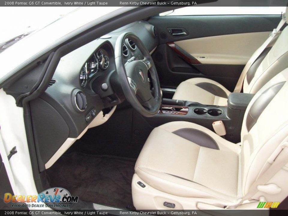Light Taupe Interior - 2008 Pontiac G6 GT Convertible Photo #5
