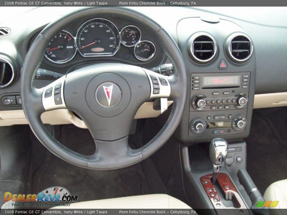 Dashboard of 2008 Pontiac G6 GT Convertible Photo #9