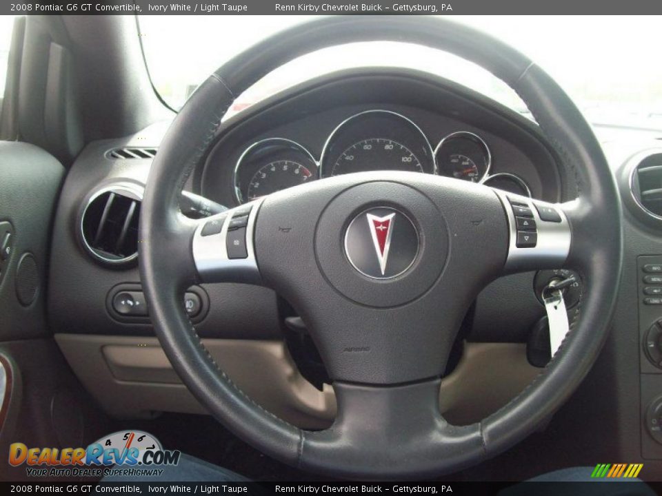 2008 Pontiac G6 GT Convertible Steering Wheel Photo #28