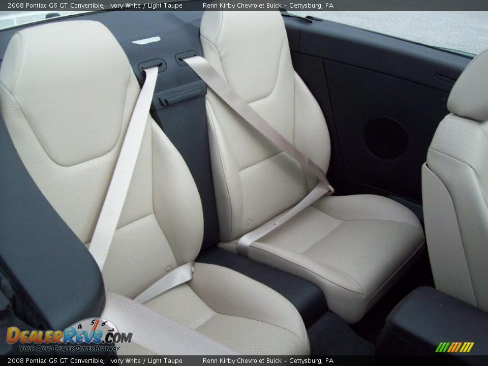 Light Taupe Interior - 2008 Pontiac G6 GT Convertible Photo #32