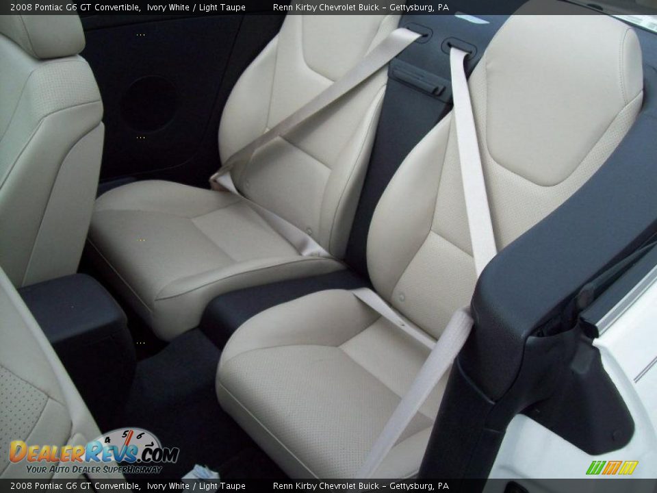 Light Taupe Interior - 2008 Pontiac G6 GT Convertible Photo #33