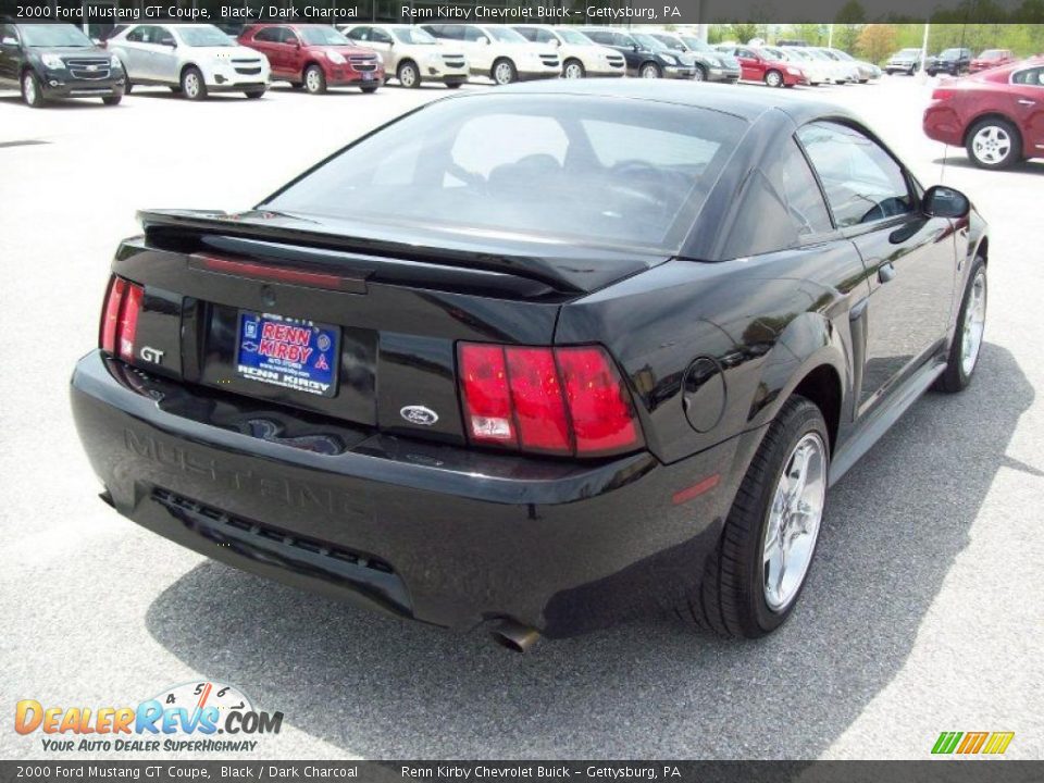 2000 Ford Mustang GT Coupe Black / Dark Charcoal Photo #11