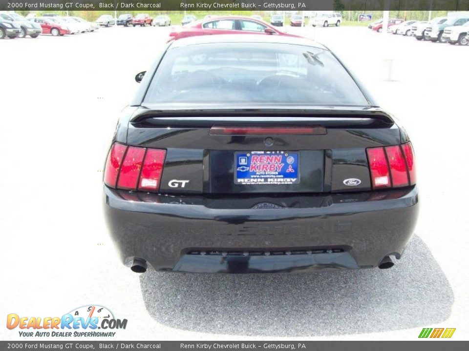 2000 Ford Mustang GT Coupe Black / Dark Charcoal Photo #13