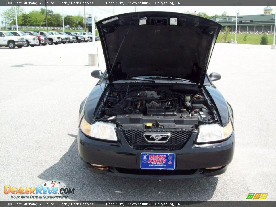 2000 Ford Mustang GT Coupe Black / Dark Charcoal Photo #16