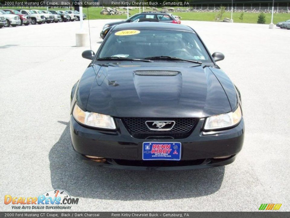 2000 Ford Mustang GT Coupe Black / Dark Charcoal Photo #17