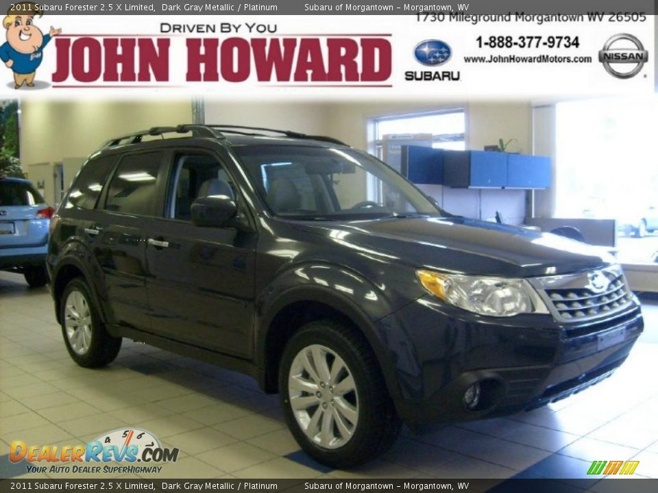 2011 Subaru Forester 2.5 X Limited Dark Gray Metallic / Platinum Photo #1