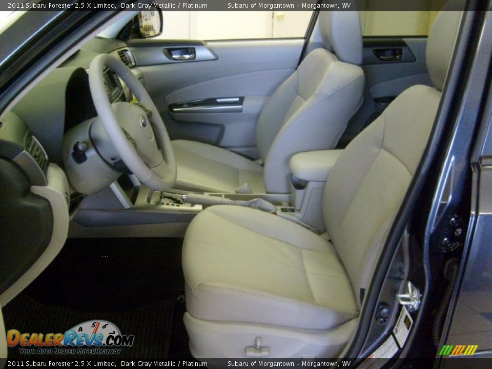 2011 Subaru Forester 2.5 X Limited Dark Gray Metallic / Platinum Photo #3