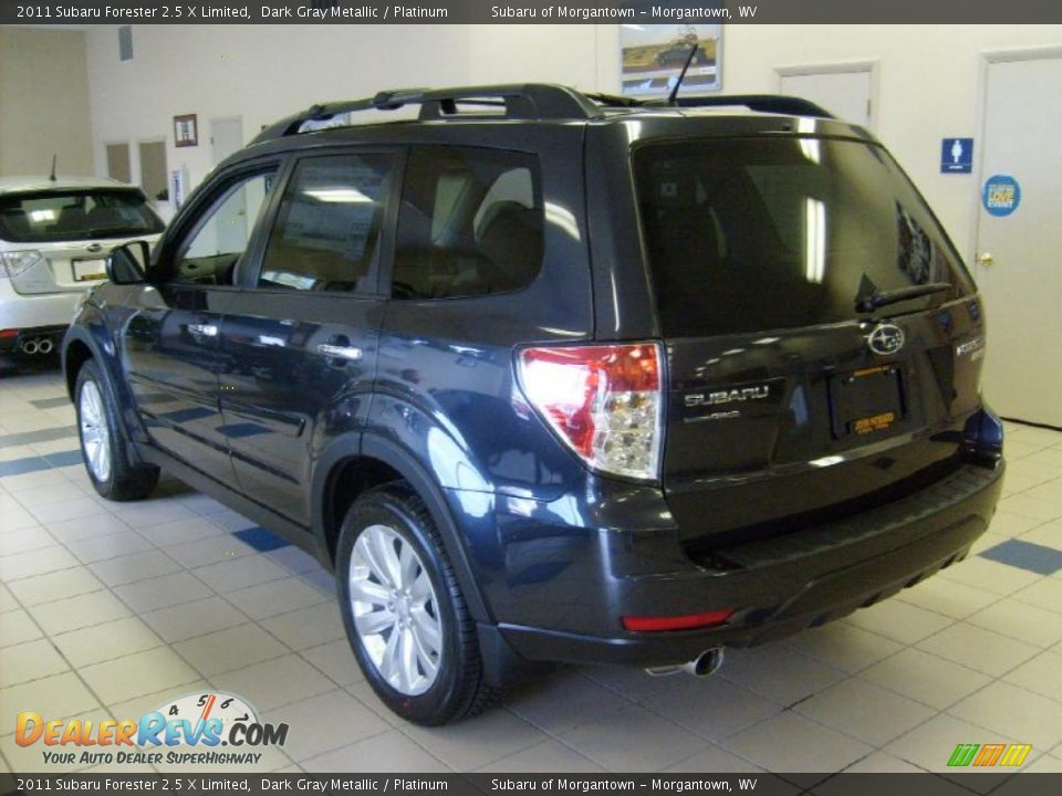 2011 Subaru Forester 2.5 X Limited Dark Gray Metallic / Platinum Photo #8