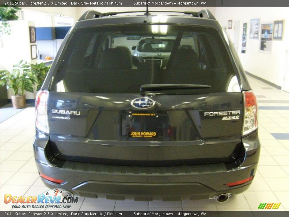 2011 Subaru Forester 2.5 X Limited Dark Gray Metallic / Platinum Photo #9