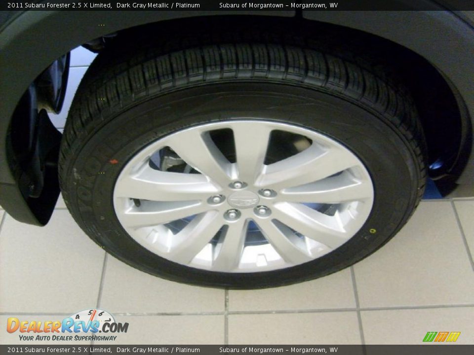2011 Subaru Forester 2.5 X Limited Dark Gray Metallic / Platinum Photo #11