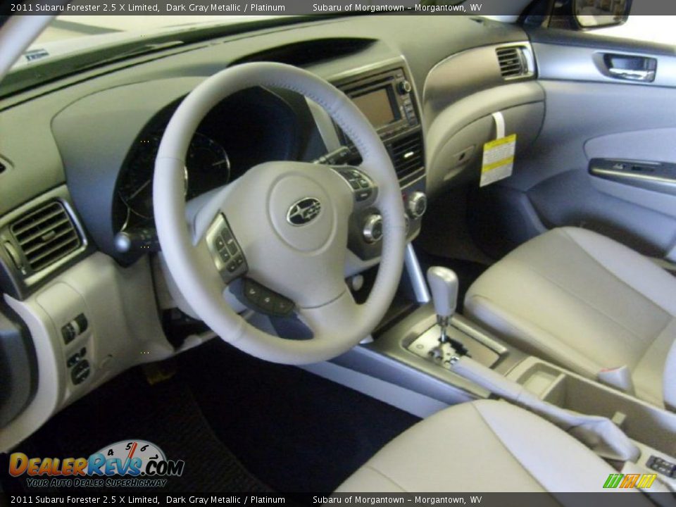 2011 Subaru Forester 2.5 X Limited Dark Gray Metallic / Platinum Photo #12