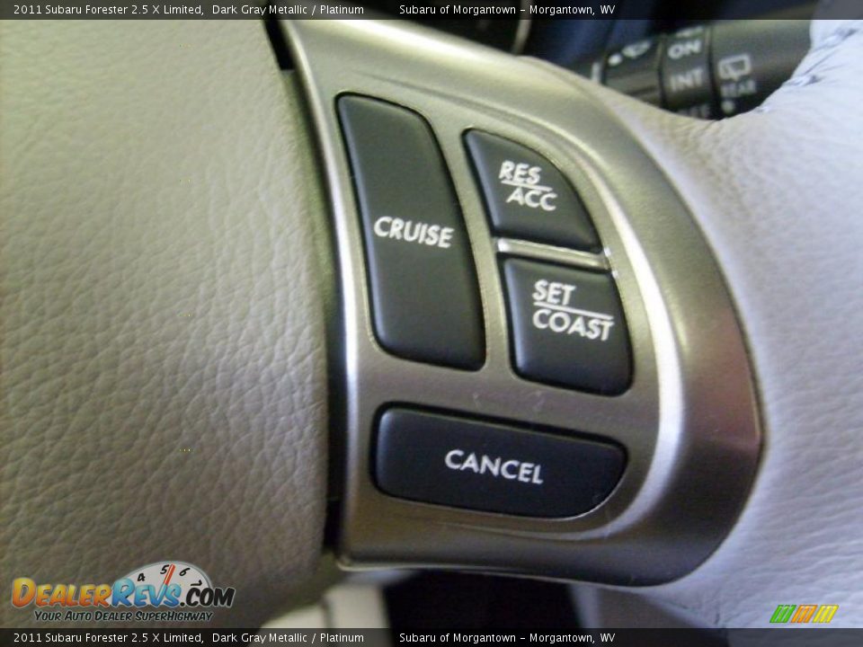 2011 Subaru Forester 2.5 X Limited Dark Gray Metallic / Platinum Photo #18