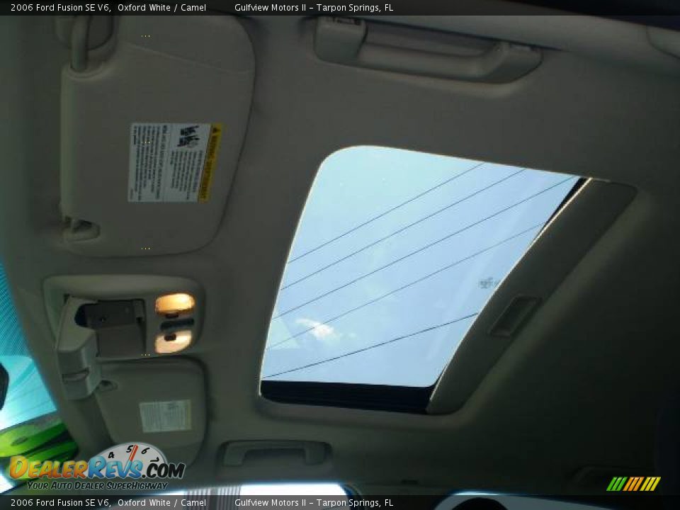 2006 Ford Fusion SE V6 Oxford White / Camel Photo #22