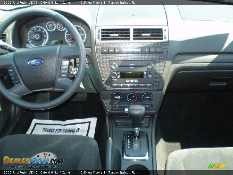 2006 Ford Fusion SE V6 Oxford White / Camel Photo #23
