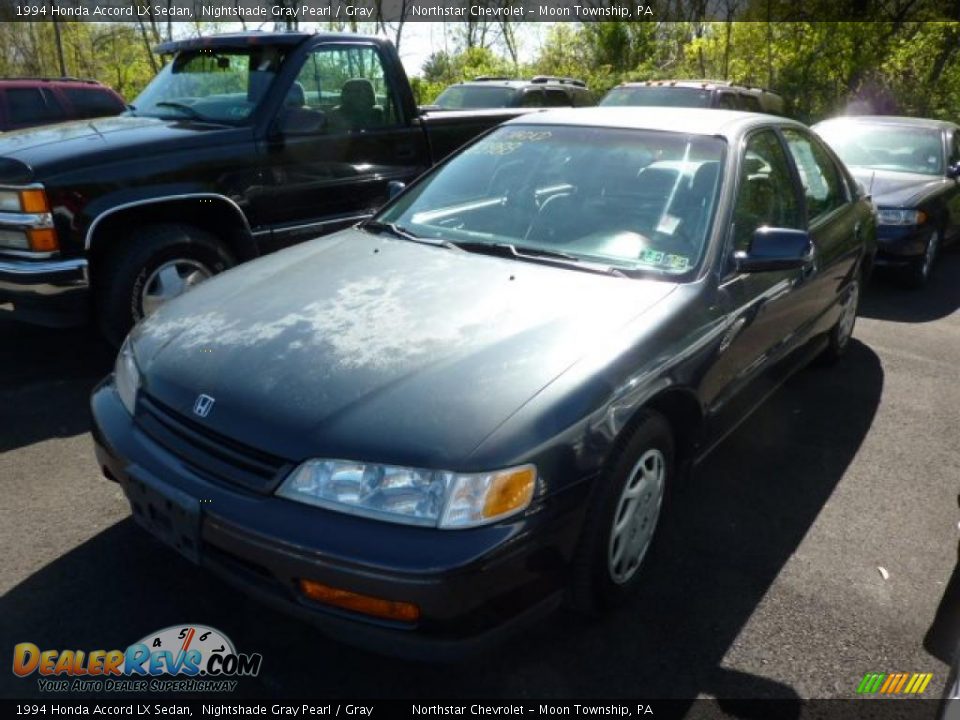 1994 Honda Accord LX Sedan Nightshade Gray Pearl / Gray Photo #3