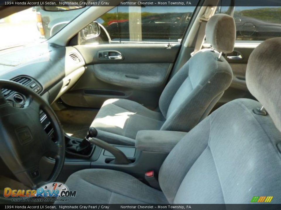 1994 Honda Accord LX Sedan Nightshade Gray Pearl / Gray Photo #7
