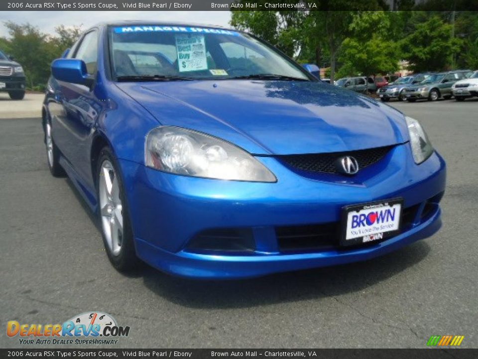 2006 Acura RSX Type S Sports Coupe Vivid Blue Pearl / Ebony Photo #1