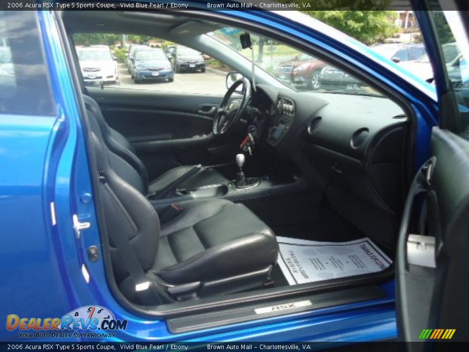 Ebony Interior - 2006 Acura RSX Type S Sports Coupe Photo #7