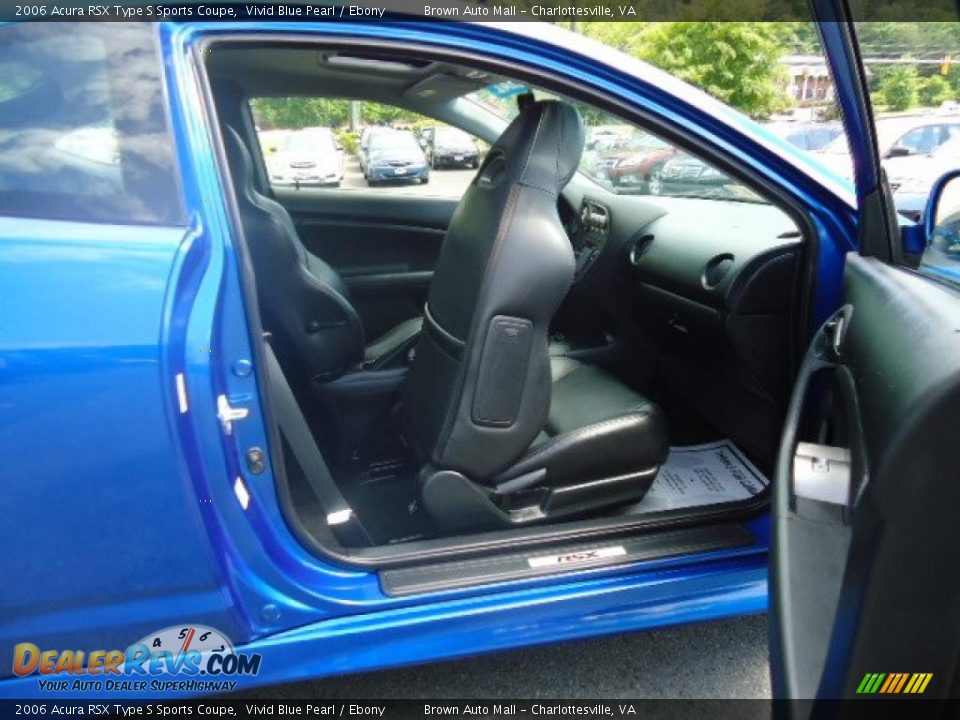 2006 Acura RSX Type S Sports Coupe Vivid Blue Pearl / Ebony Photo #9
