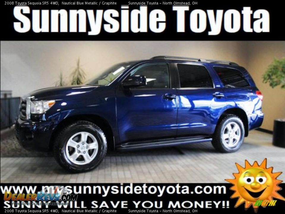2008 Toyota Sequoia SR5 4WD Nautical Blue Metallic / Graphite Photo #1