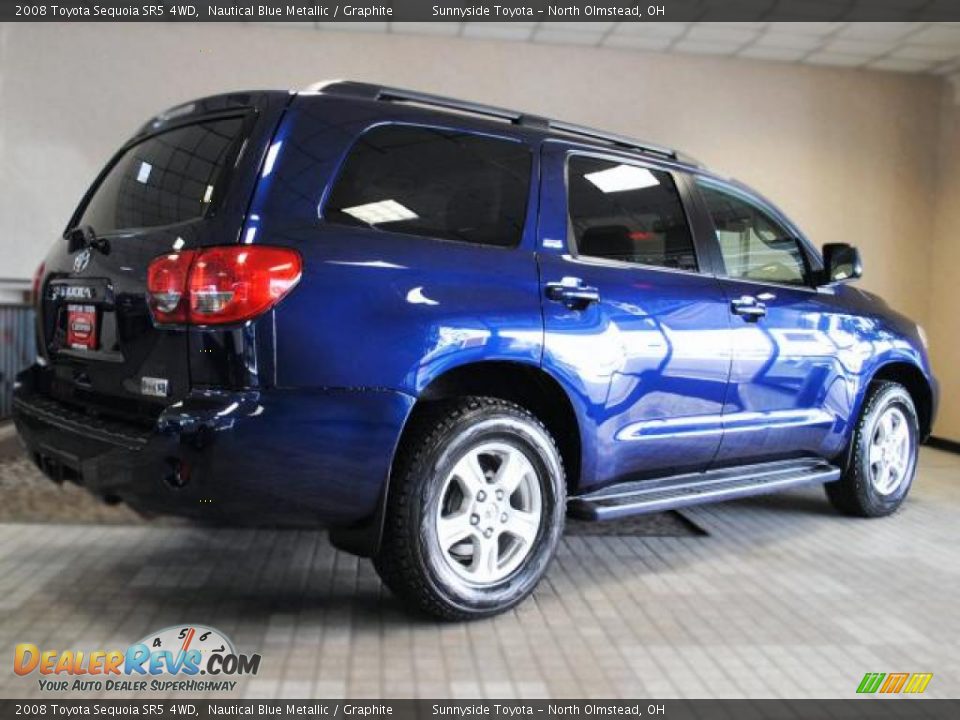 2008 Toyota Sequoia SR5 4WD Nautical Blue Metallic / Graphite Photo #7