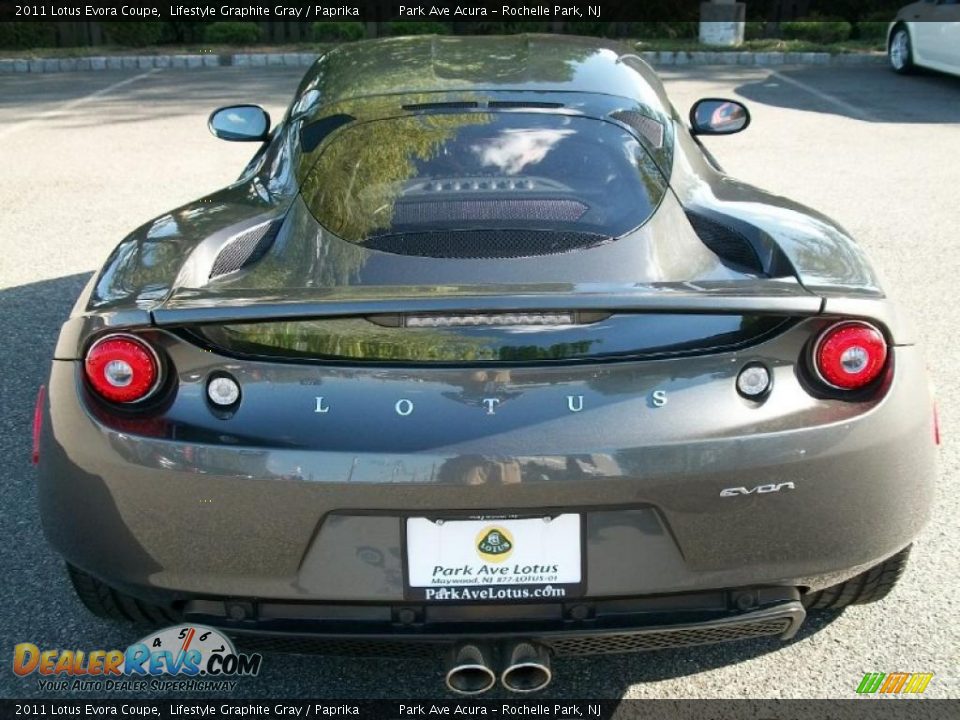 2011 Lotus Evora Coupe Lifestyle Graphite Gray / Paprika Photo #6