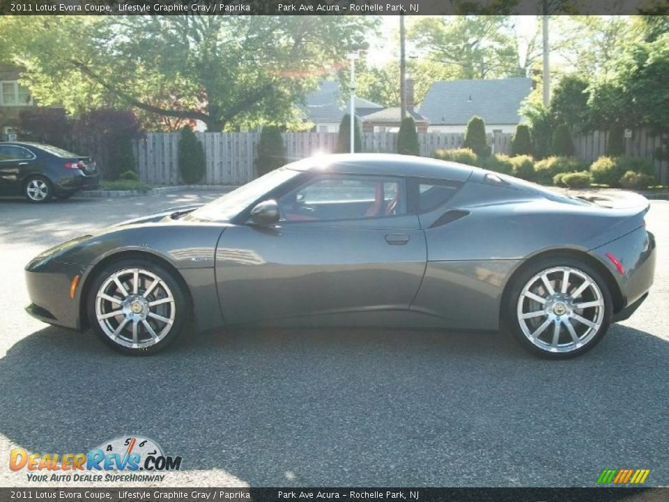 2011 Lotus Evora Coupe Lifestyle Graphite Gray / Paprika Photo #8