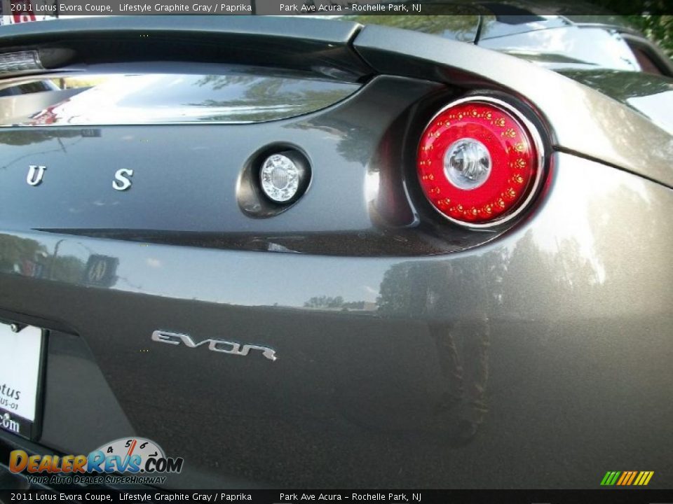 2011 Lotus Evora Coupe Lifestyle Graphite Gray / Paprika Photo #23