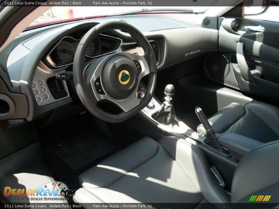 Black Interior - 2011 Lotus Evora Coupe Photo #10