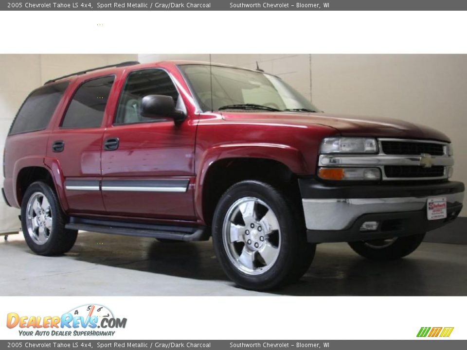 2005 Chevrolet Tahoe LS 4x4 Sport Red Metallic / Gray/Dark Charcoal Photo #1