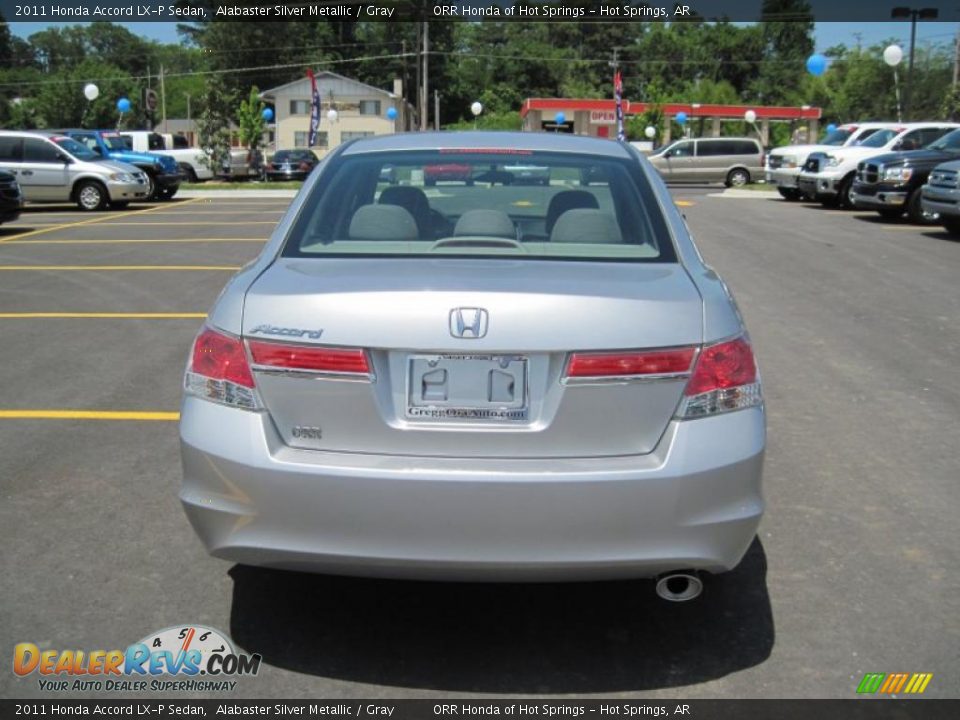 2011 Honda Accord LX-P Sedan Alabaster Silver Metallic / Gray Photo #4